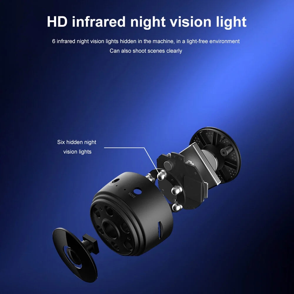 Mini WiFi Camera A9 Mini Camera APP Remote Monitor Home Security 1080P Camera IR Wireless Camera Home Cam with Night Vision and Motion Detection for Indoor and Outdoor