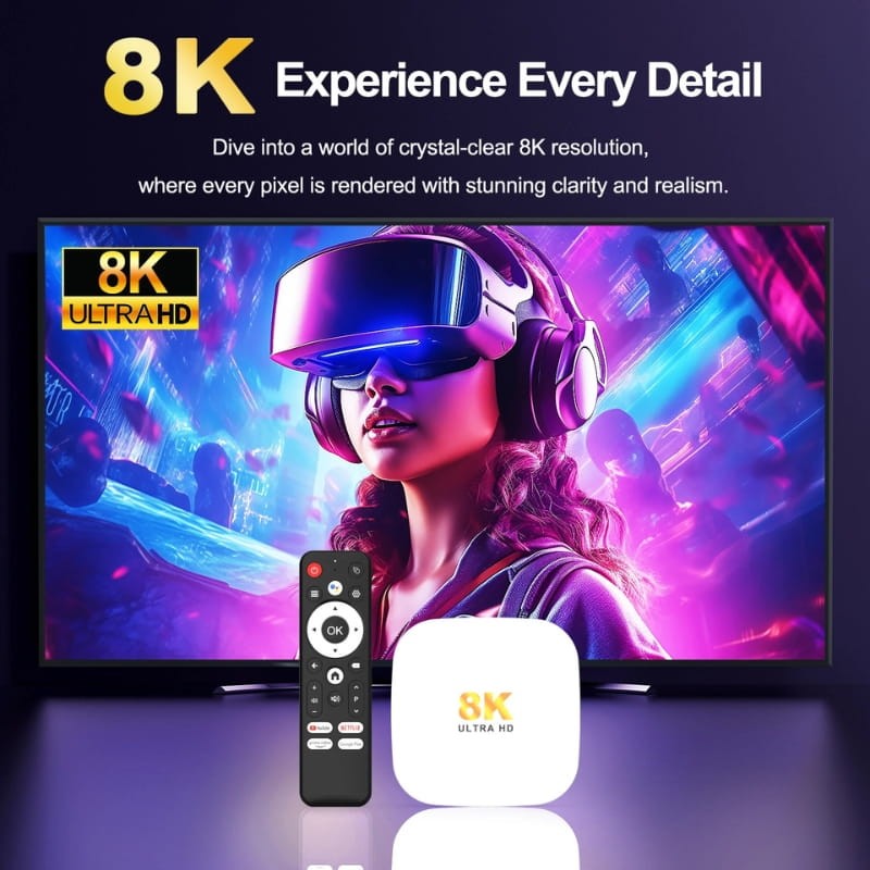 WOOPKER Smart TV Box H96 MAX M2 PLUS Rockchip RK3528 8K WiFi6 BT5.4 Google Voice Assistant Media Player 2025 Newest Set Top Box