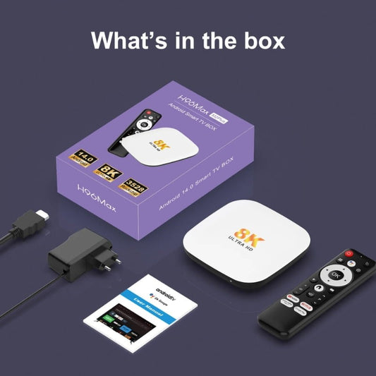 WOOPKER Smart TV Box H96 MAX M2 PLUS Rockchip RK3528 8K WiFi6 BT5.4 Google Voice Assistant Media Player 2025 Newest Set Top Box