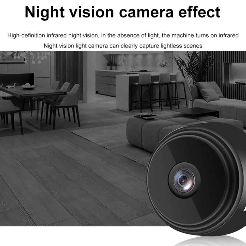 Mini WiFi Camera A9 Mini Camera APP Remote Monitor Home Security 1080P Camera IR Wireless Camera Home Cam with Night Vision and Motion Detection for Indoor and Outdoor
